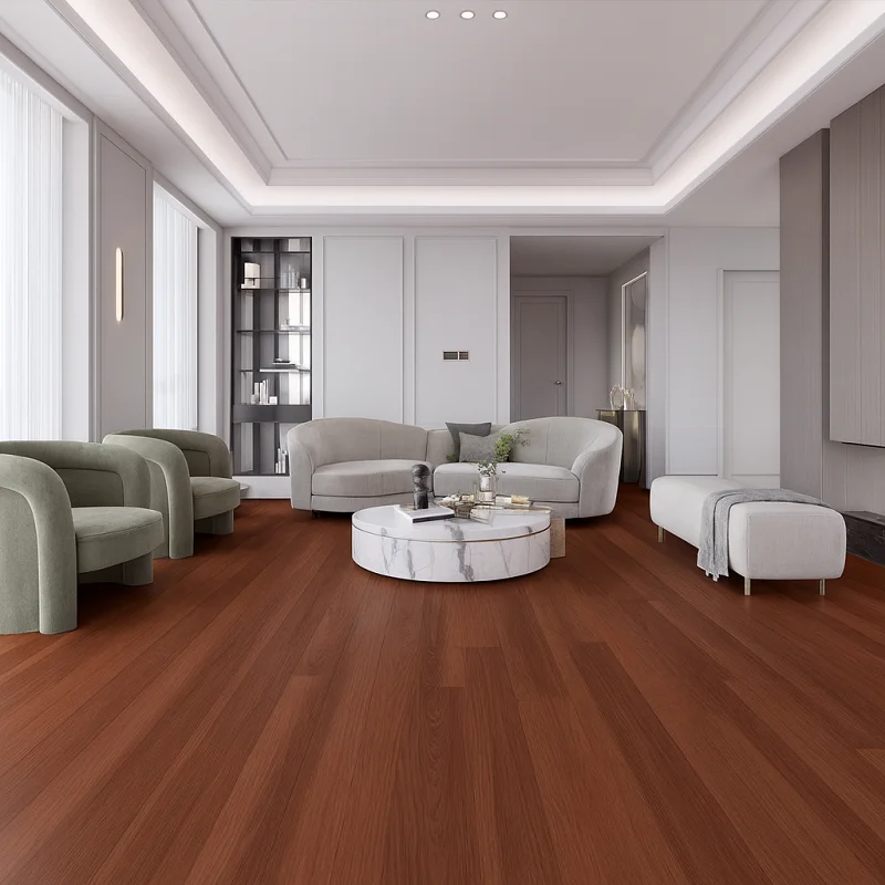 SPC Walnut Oak Flooring in Living Room